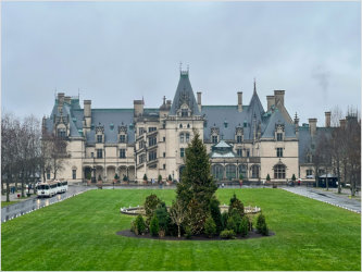 A front view of Biltmore Estate